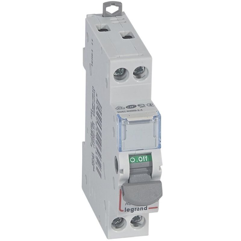 foto del prodotto sezionatore dx -is 2p 400 v 20 a 1 modulo. legrand 406432