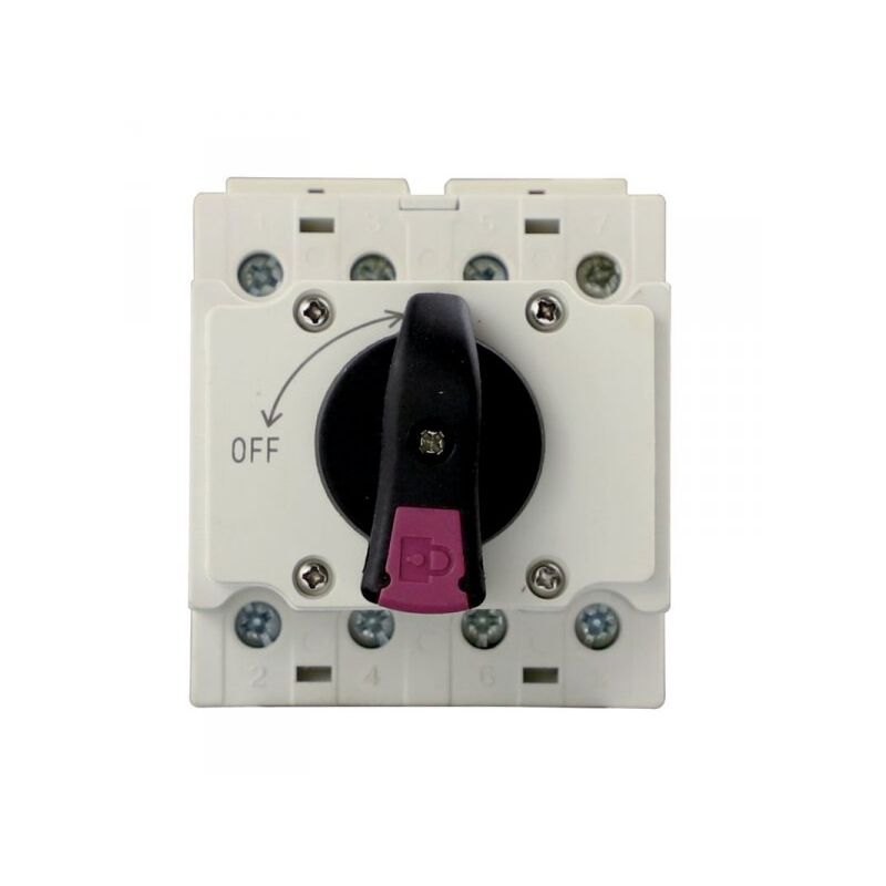 foto del prodotto sezionatore interruttore di isolamento dc fotovoltaico 4p 2m 32a dc 1000v ip20 iec60947-3 - ettroit