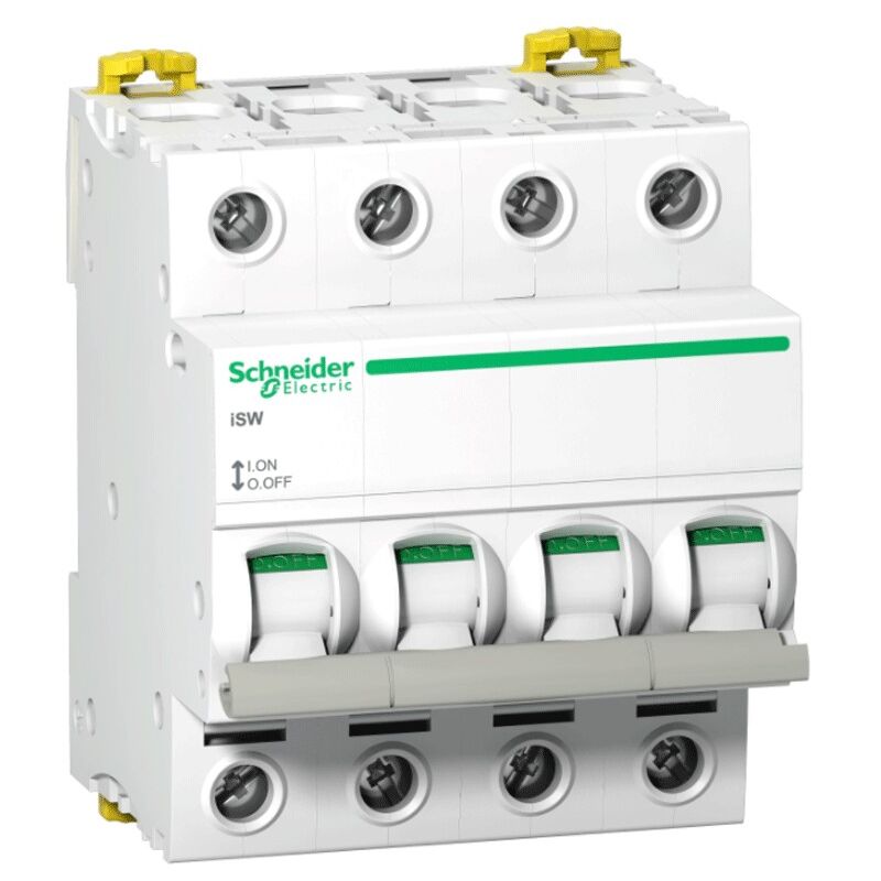 foto del prodotto sezionatore schneider 4p 100a 4 moduli a9s65491