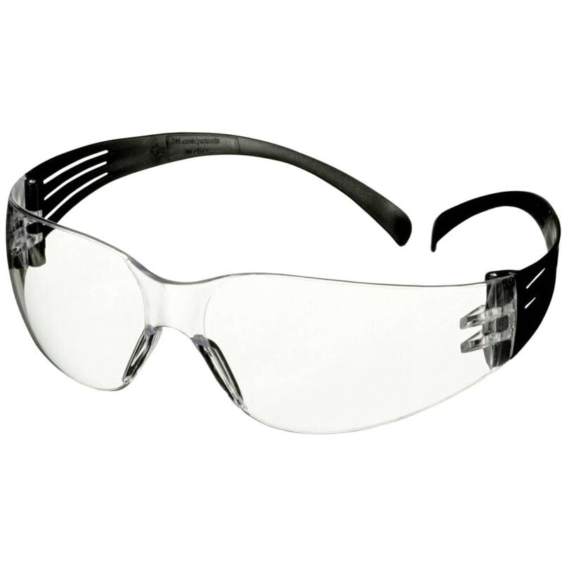 foto del prodotto sf101af blk occhiali di protezione antiappannante, con protezione antigraffio nero 3m