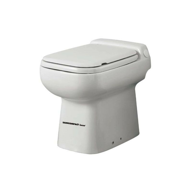 foto del prodotto sfa sanitrit sanicompact luxe silence wc a pavimento con trituratore integrato e scarico lavabo cptls