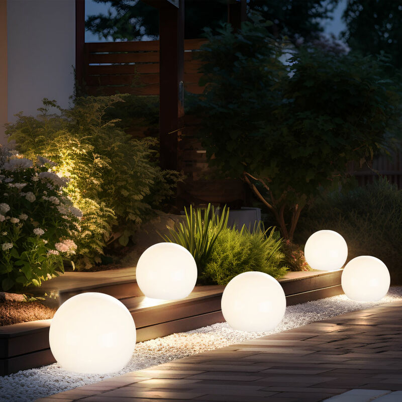 foto del prodotto sfera di luce solare 10 cm sfera di luce solare da giardino led decorazione da giardino sfera solare per esterno piccolo, durata della luce circa 6 8