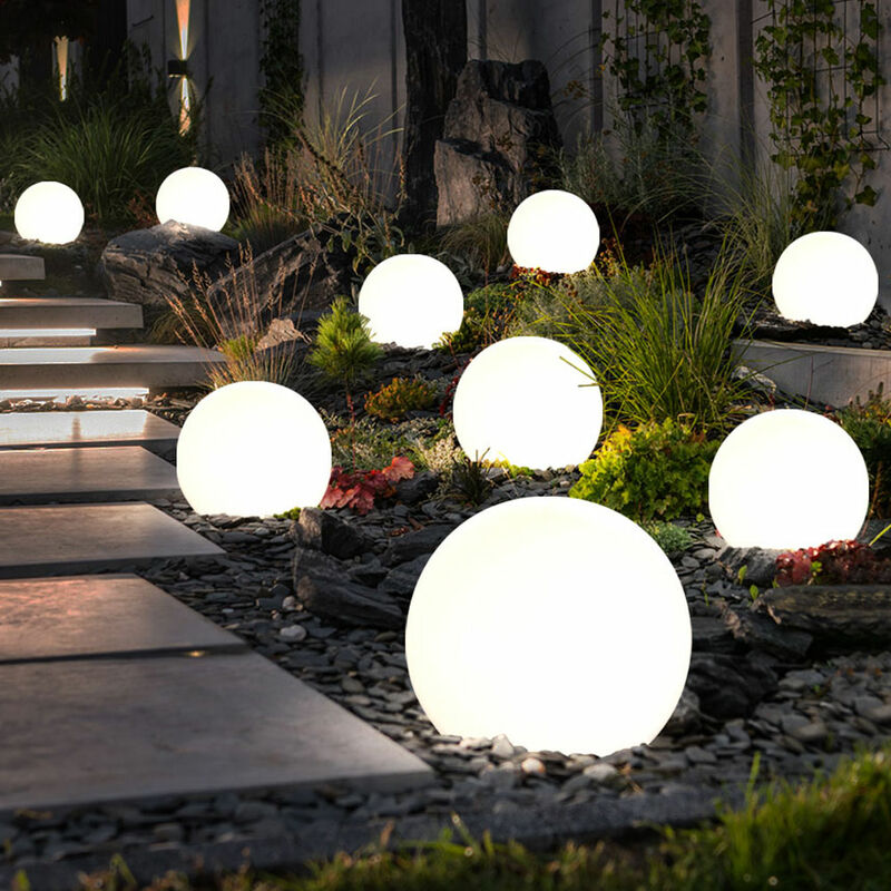 foto del prodotto sfera di luce solare 10 cm sfera di luce solare da giardino led decorazione da giardino sfera solare per esterno piccolo, durata della luce circa 6 8