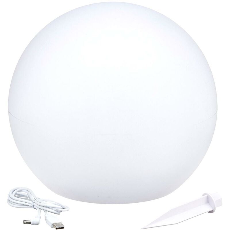 foto del prodotto sfera di luce solare 30cm solsty
