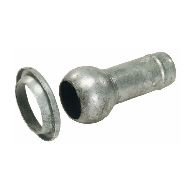 foto del prodotto sfera e anello zincati ama con tronchetto portagomma 80mm per impianti di irrigazione