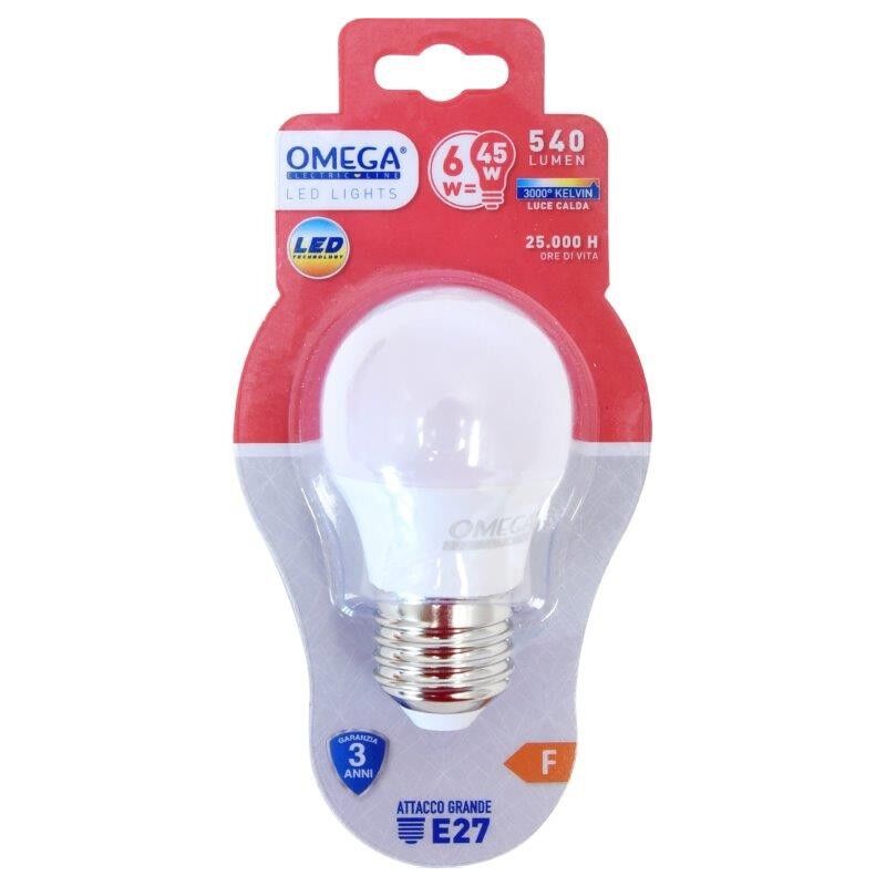 foto del prodotto sfera led g45 6w e27 3000k