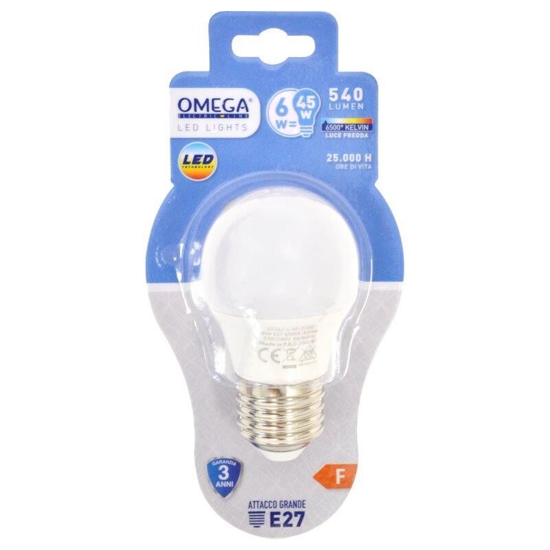 foto del prodotto sfera led g45 6w e27 6500k