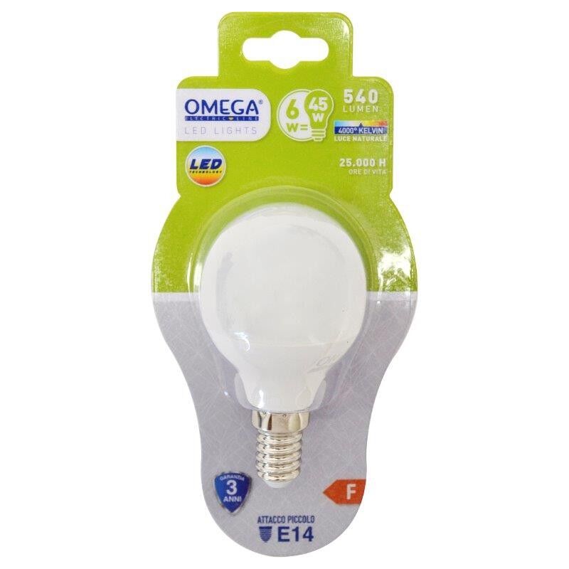 foto del prodotto sfera led p45 6w e14 4000k