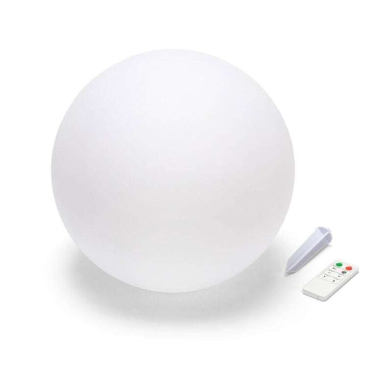 foto del prodotto sfera luminosa led rgb a energia solare velamp solar nova xl 0.4w 3000k bianco sl532