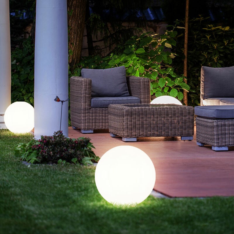 foto del prodotto sfera luminosa luce solare sfera da giardino led solare decorazione da giardino sfera solare per esterni 20 cm, durata della luce circa 6 8 ore, h 62