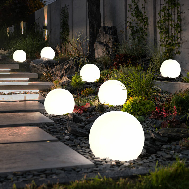 foto del prodotto sfera luminosa solare 10 cm sfera luminosa solare da giardino led decorazione da giardino sfera solare per esterni piccola, durata della luce circa