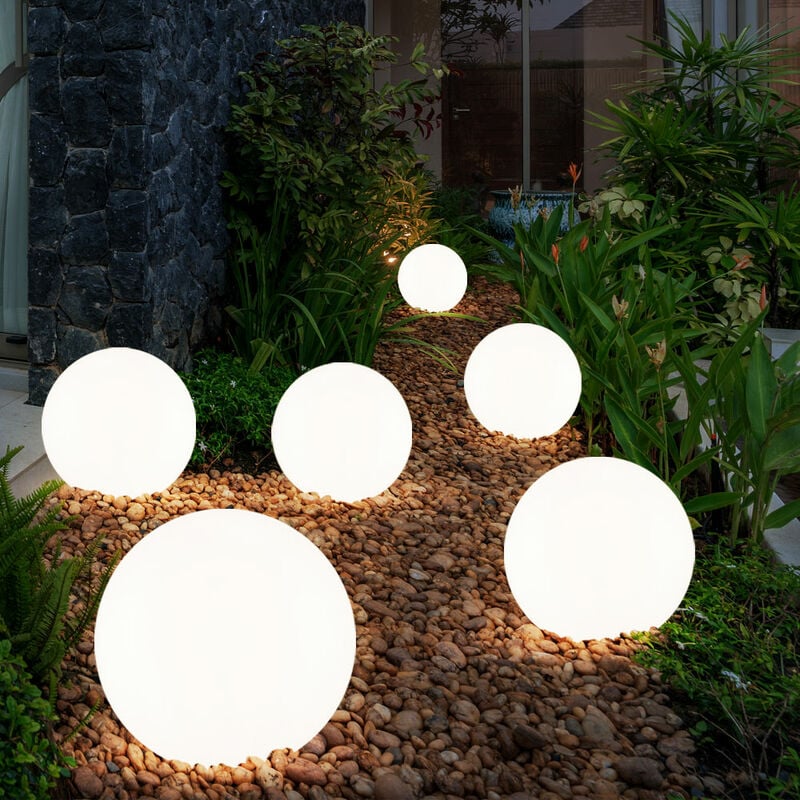 foto del prodotto sfera luminosa solare da giardino sfera luminosa a led solare decorazione da giardino sfera solare per esterni 25 cm, tempo di illuminazione circa