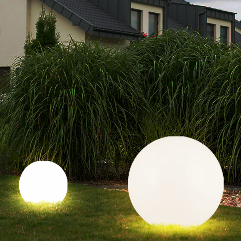 foto del prodotto sfera luminosa solare da giardino sfera luminosa a led solare decorazione da giardino sfera solare per esterni, con picchetto da terra, durata della