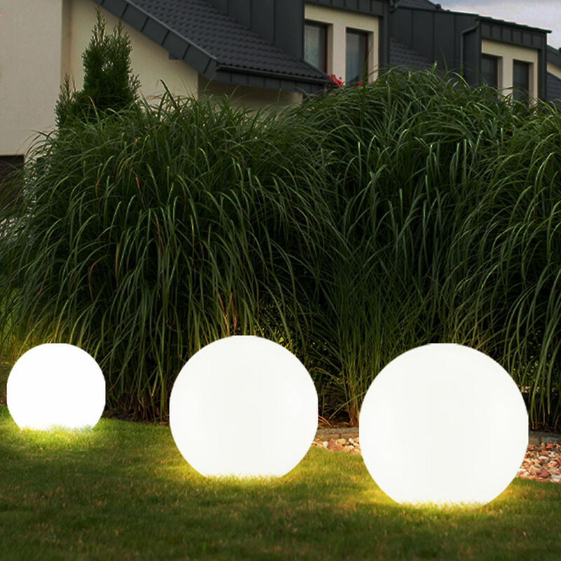 foto del prodotto sfera luminosa solare da giardino sfera luminosa a led solare decorazione da giardino sfera solare per esterni, con picchetto, durata della luce