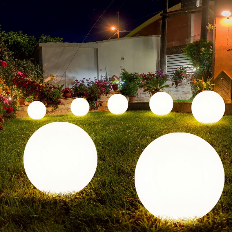 foto del prodotto sfera luminosa solare da giardino sfera luminosa a led solare decorazione da giardino sfera solare per esterno 25 cm, tempo di illuminazione circa