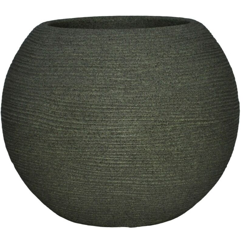 foto del prodotto sfera rigata shabby verde scuro 50 cm