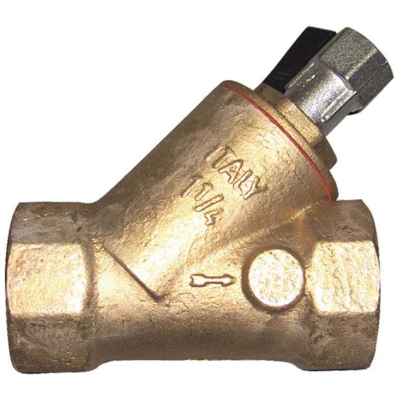 foto del prodotto sferaco filtro con valvola di scarico cartuccia in acciaio inox femmina femmina bsp 20x27