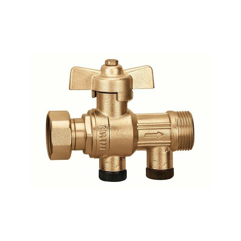 foto del prodotto sferaco valvole a sfera con ritegno omologato incorporato caleffi 304140 3 4 f x 3 4 m