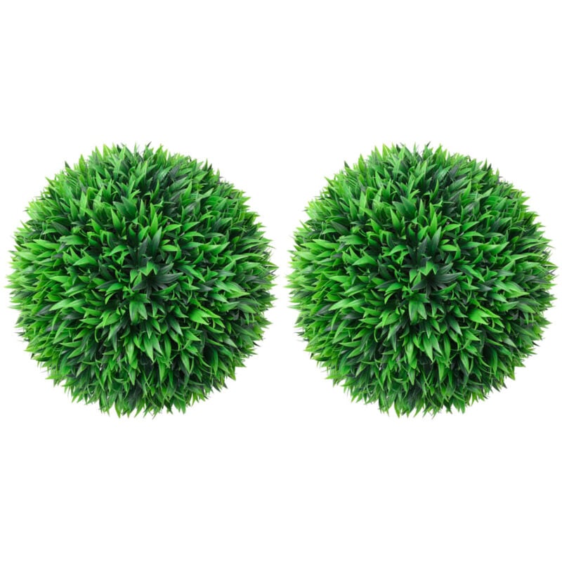 foto del prodotto sfere di bosso artificiale 2 pz 38 cm vidaxl