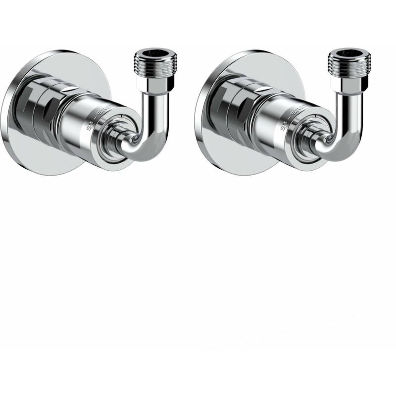foto del prodotto sg lighting coppia curvette sottolavabo 90 attacco rapido ingenius in ottone cromato igbtkt06 cromo