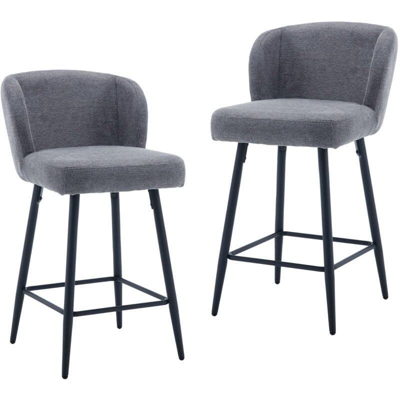 foto del prodotto sgabelli bar, set di 2 sgabelli da bar moderni sgabelli cucina in tseeuto sintetica sgabelli alti con gambe in metallo per cucina bancone,wahson,