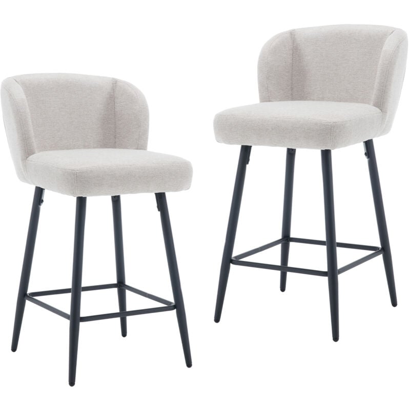 foto del prodotto sgabelli bar, set di 2 sgabelli da bar moderni sgabelli cucina in tseeuto sintetica sgabelli alti con gambe in metallo per cucina bancone,wahson,