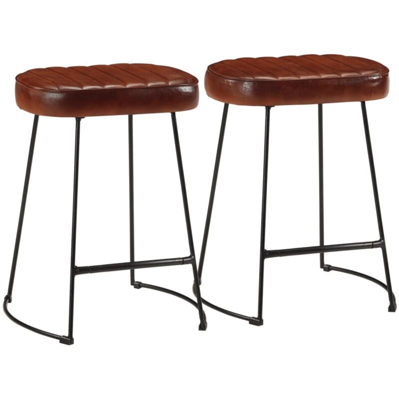 foto del prodotto sgabelli da bar 2 pz marrone scuro 40x29,5x53 cm vidaxl