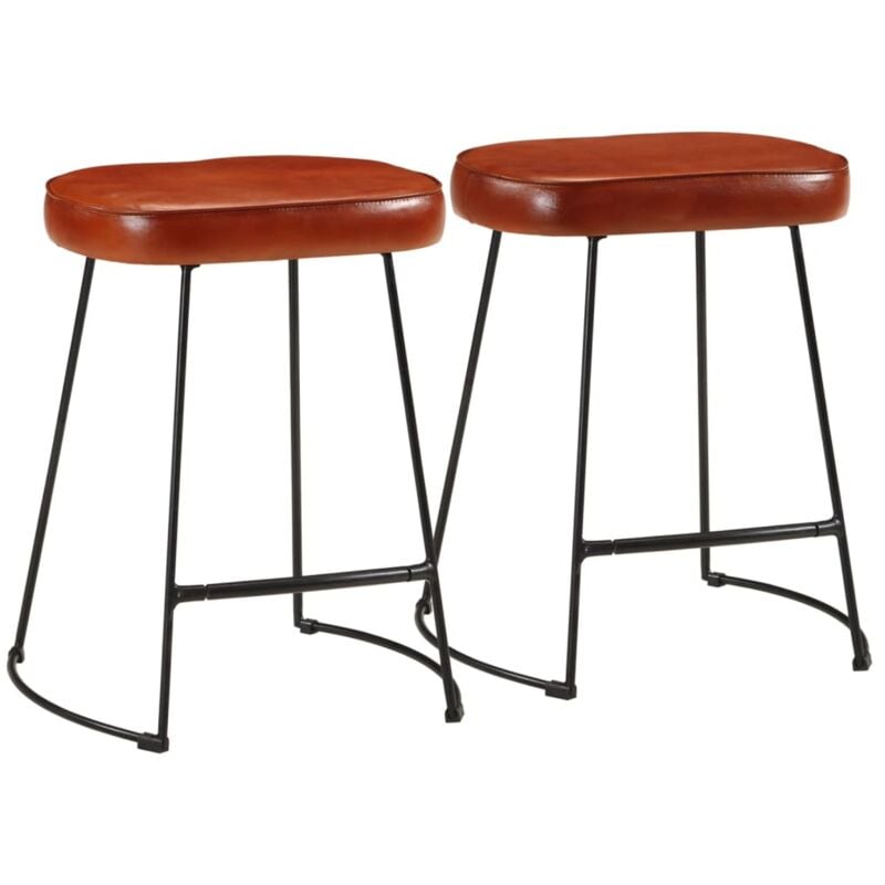 foto del prodotto sgabelli da bar 2 pz marrone scuro 40x29,5x53 cm vidaxl