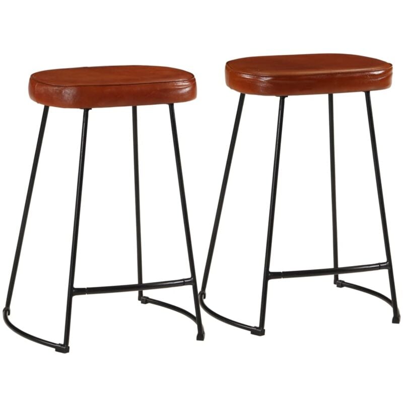 foto del prodotto sgabelli da bar 2 pz marrone scuro 41x29x62 cm vidaxl