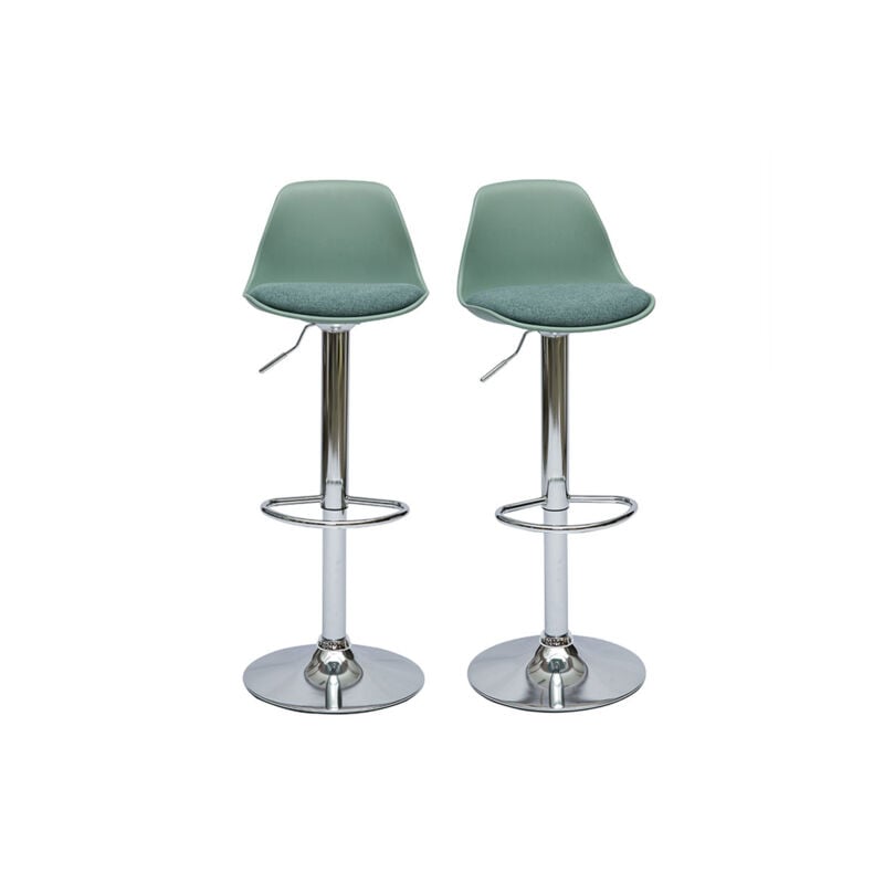 foto del prodotto sgabelli da bar design verde azzurro set di 2 steevy