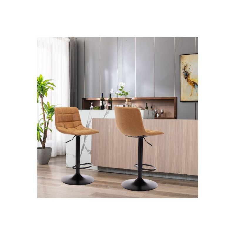 foto del prodotto sgabelli vintage di design ruggine 6 sgabelli