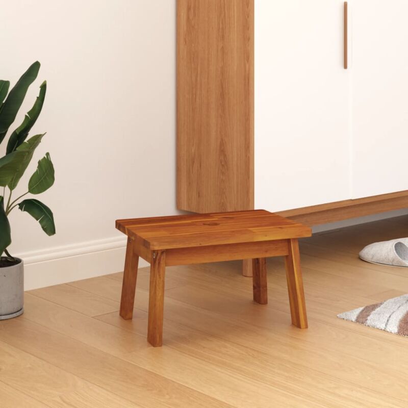 foto del prodotto sgabello 38x26x22 cm in legno massello di acacia vidaxl