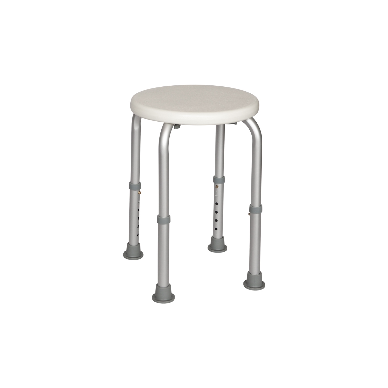 foto del prodotto sgabello 4 gambe bianco in alluminio e resine termoplastice mod. safe