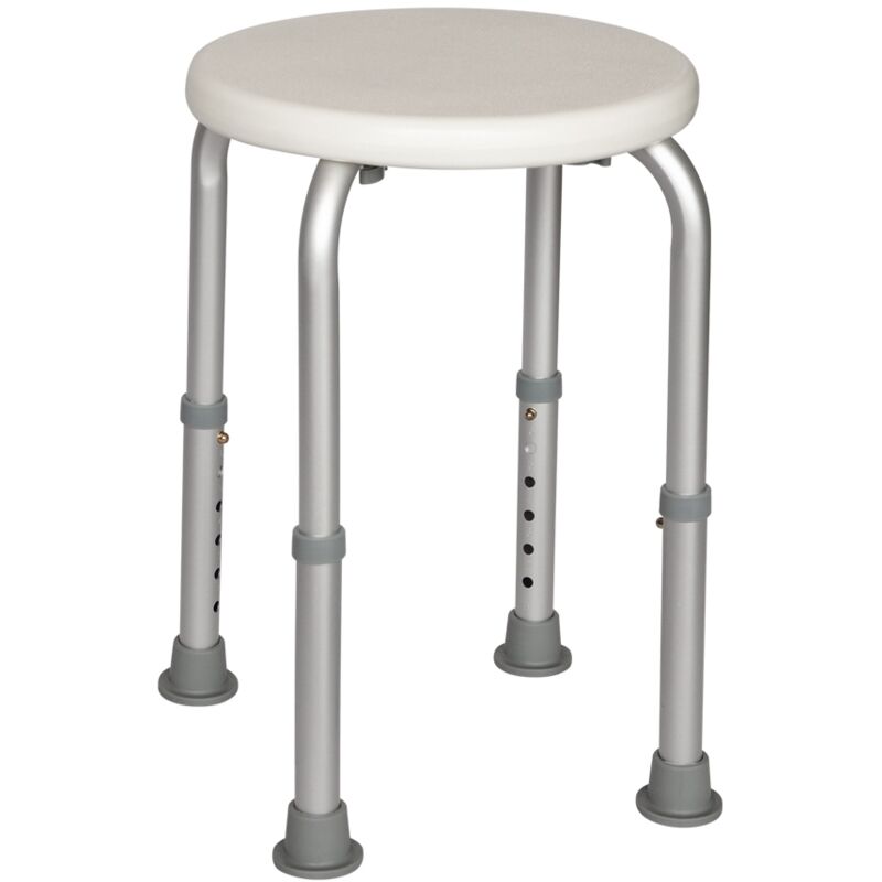 foto del prodotto sgabello 4 gambe bianco in alluminio e resine termoplastice mod. safe metaform