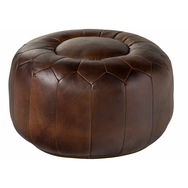 foto del prodotto sgabello 60x60x38 marrone chesterfield 18