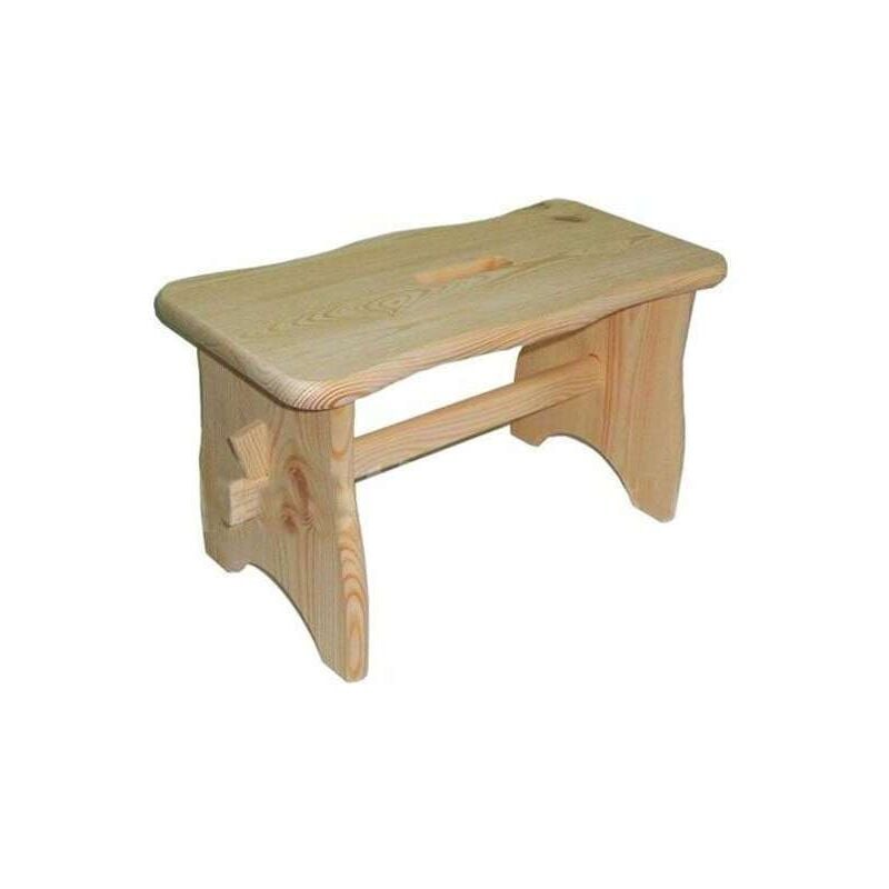 foto del prodotto sgabello abete maxi chiaro cm 19x39 h 21