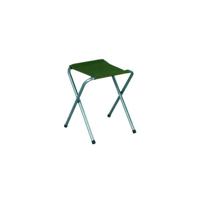 foto del prodotto sgabello acciaio senza schienale pieghevole verde cm.32x32x41h. fer 182003