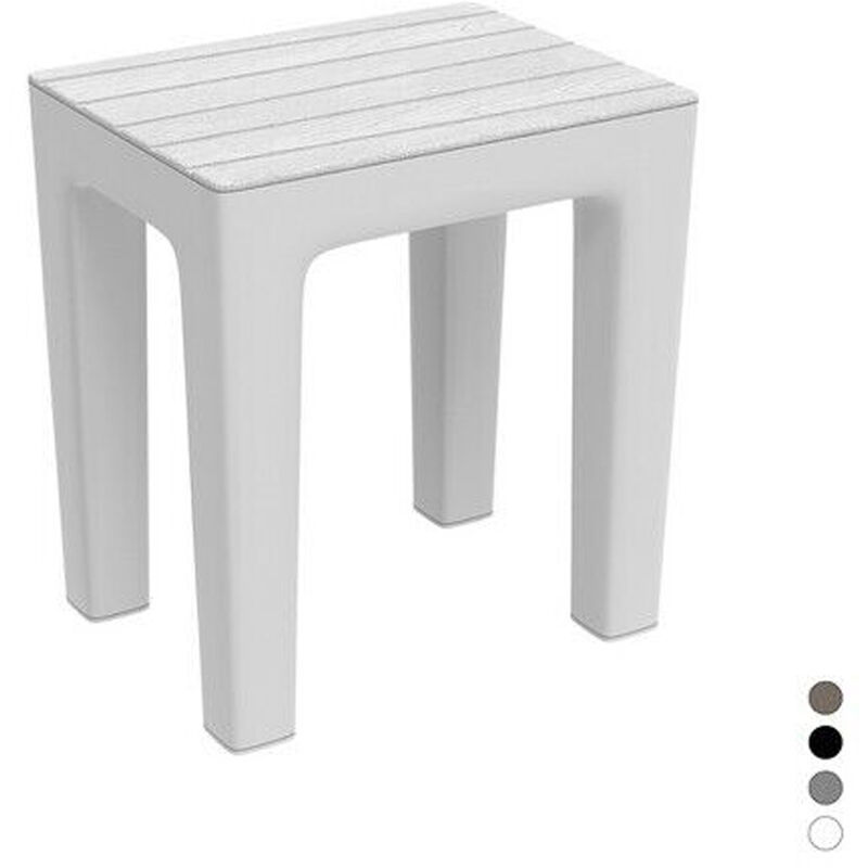 foto del prodotto sgabello bagno woody multiuso effetto legno l38xp29xh41,5cm vari colori in pp, blu pastello 