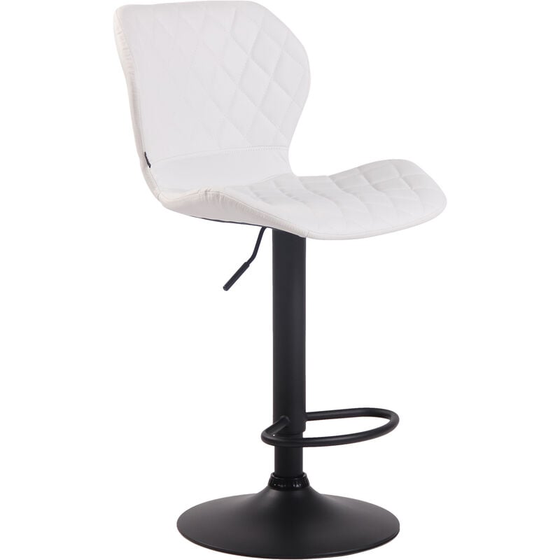 foto del prodotto sgabello bar cork in similpelle nero bianco