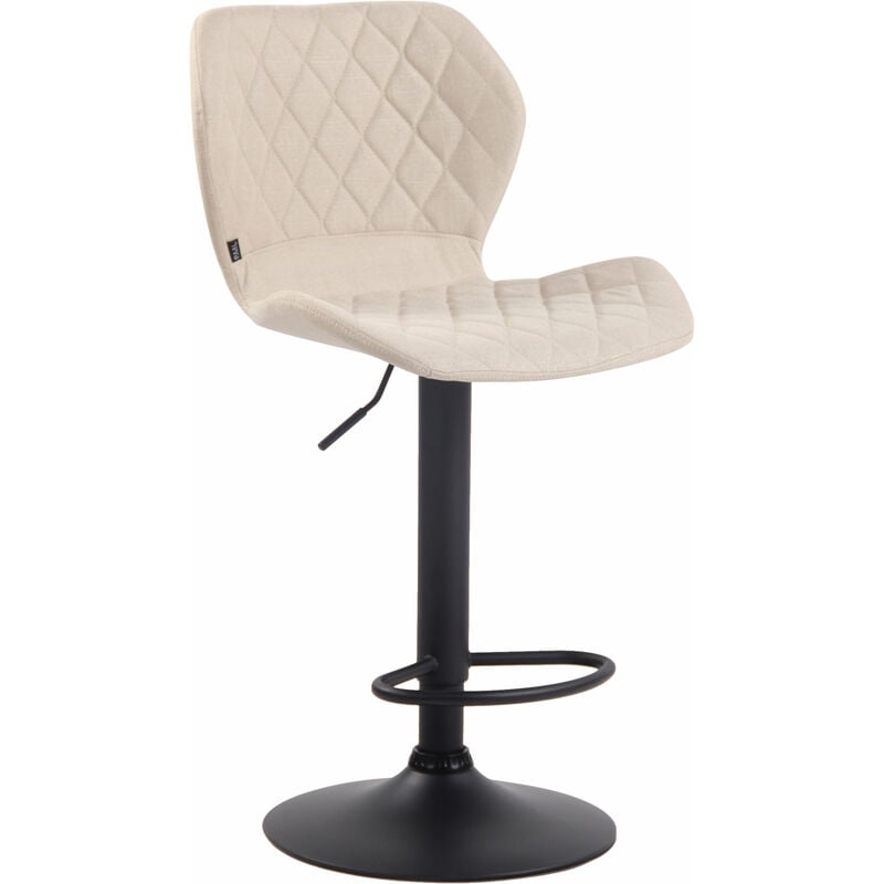 foto del prodotto sgabello bar cork in tessuto crema nero