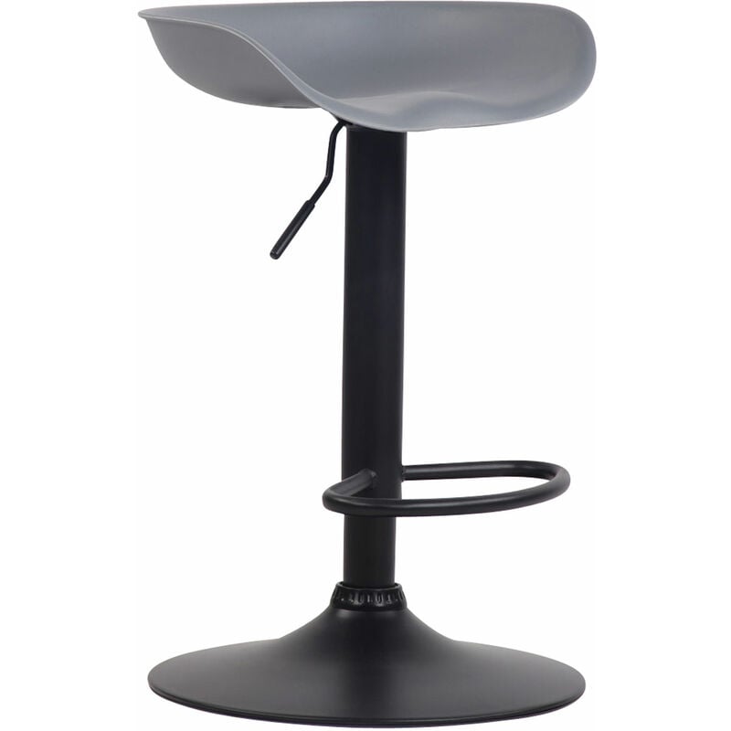 foto del prodotto sgabello bar design anaheim in plastica grigio nero