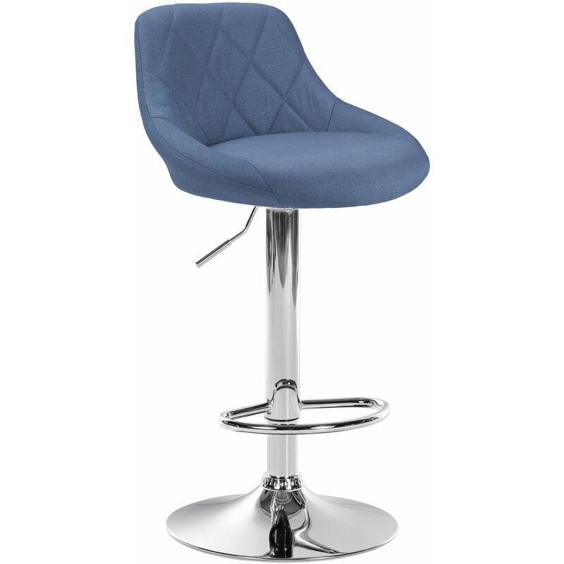 immagine 0 del prodotto sgabello bar lazio in tessuto blu cromo