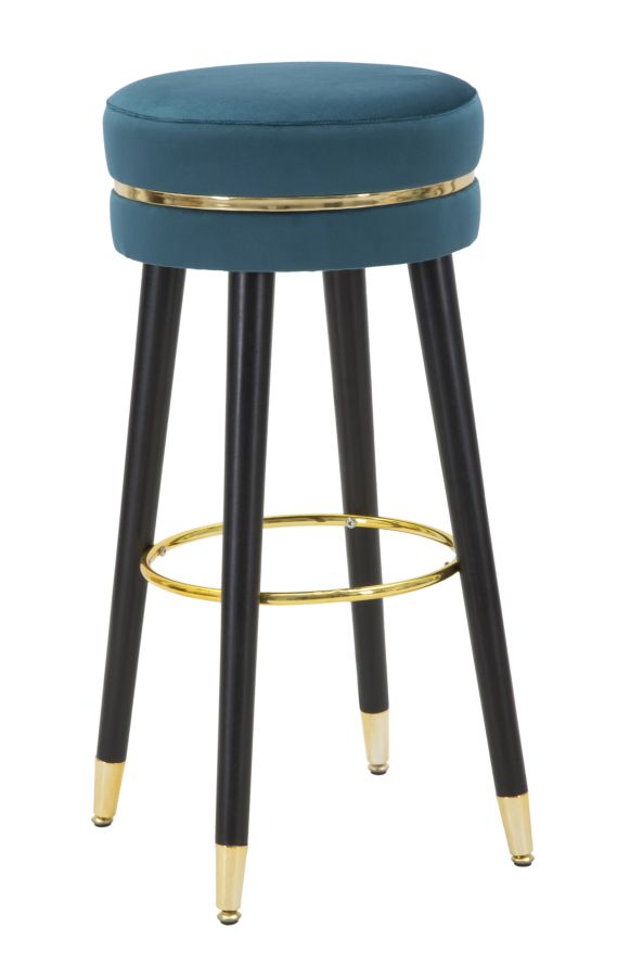 foto del prodotto sgabello bar paris ottanio gold cm 35x74