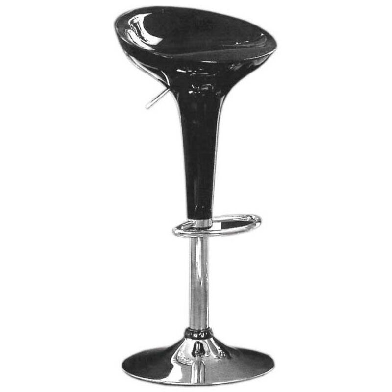 foto del prodotto sgabello bar realizzato in abs in colore nero