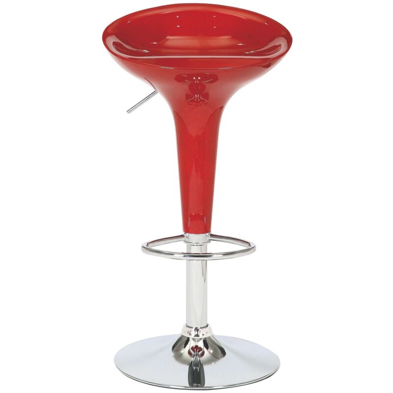 foto del prodotto sgabello bar rosso 42x44x67 88 cm