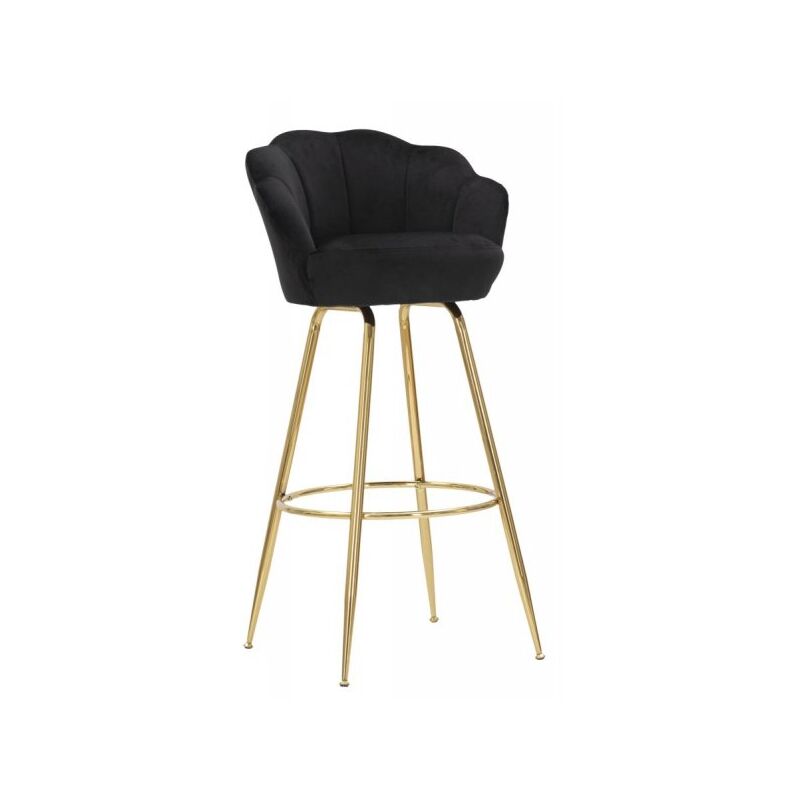foto del prodotto sgabello bar vienna nero cm 55x53x110