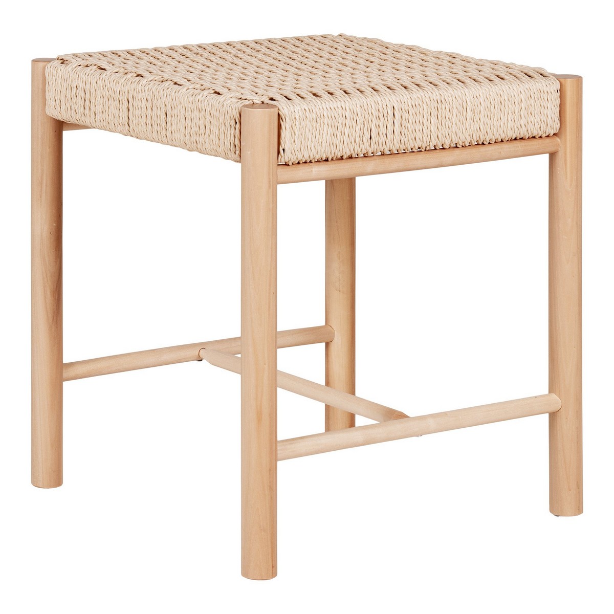 foto del prodotto sgabello basso abano, marrone, legno, 42x42x46,5 cm, epikasa