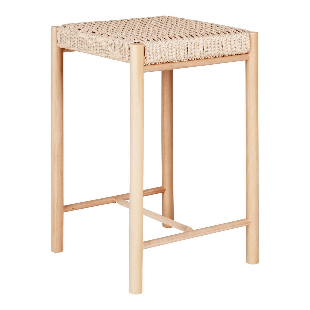foto del prodotto sgabello basso abano, marrone, legno, 42x42x66,5 cm, epikasa