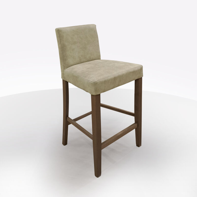foto del prodotto sgabello basso mod, denver in tessuto vintage beige