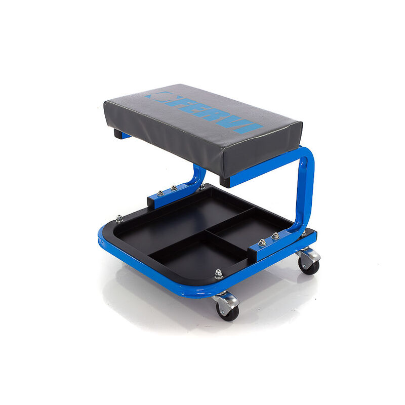 foto del prodotto sgabello carrello per officina ideale per auto moto fervi 0645 s